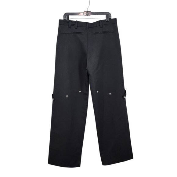 Heliot Emil Men's Solid Wool Blend Layered Robur Tailored Trousers - 50 - Picture 4 of 9